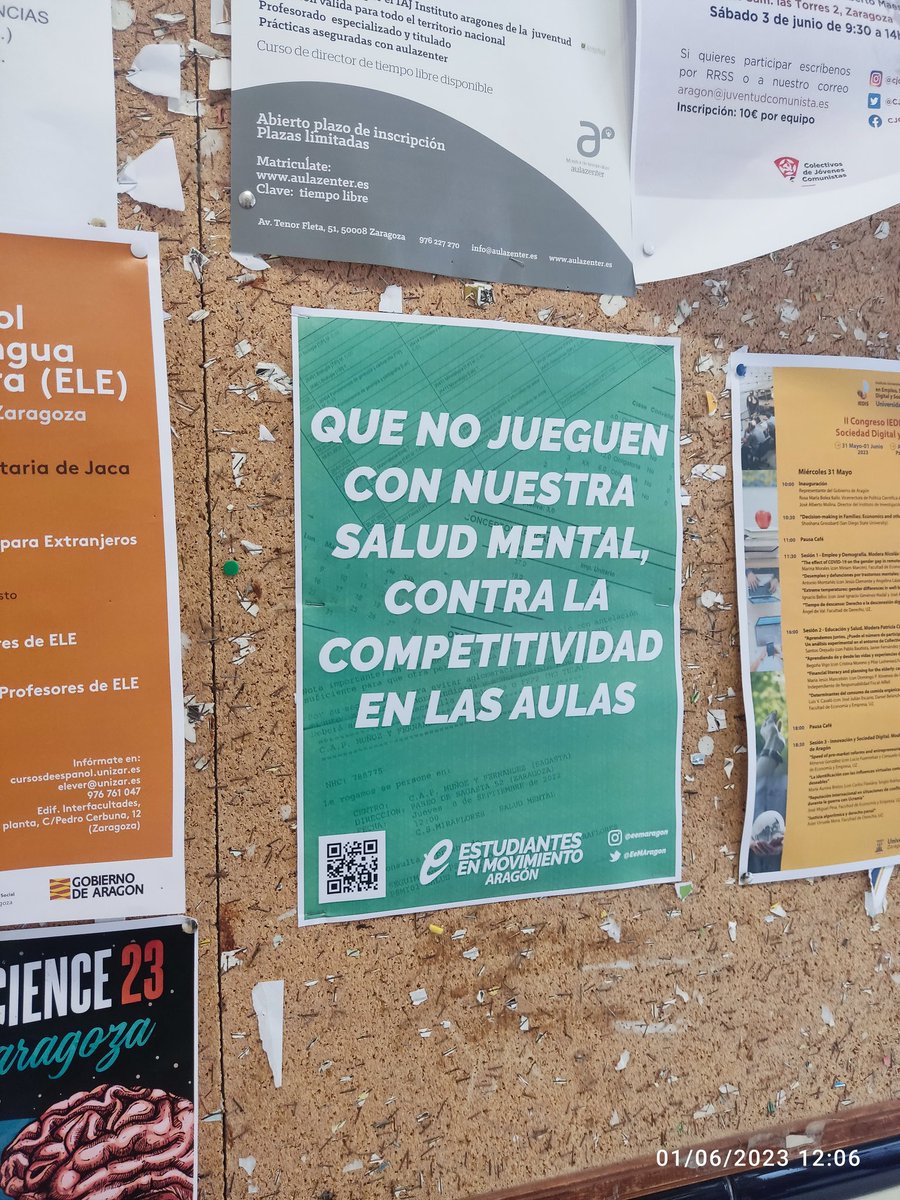 Estudiantes en Movimiento Aragón tweet media