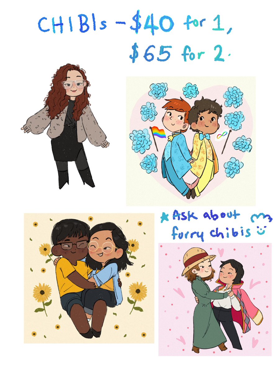 Happy Pride! 🌈✨ My comms are open! Please email me daitsaisan@gmail.com with references and please read my very basic Terms of Service linked below!