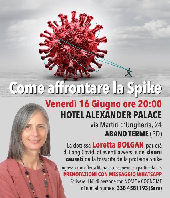Dottoressa Loretta #Bolgan a #Padova il 16maggio