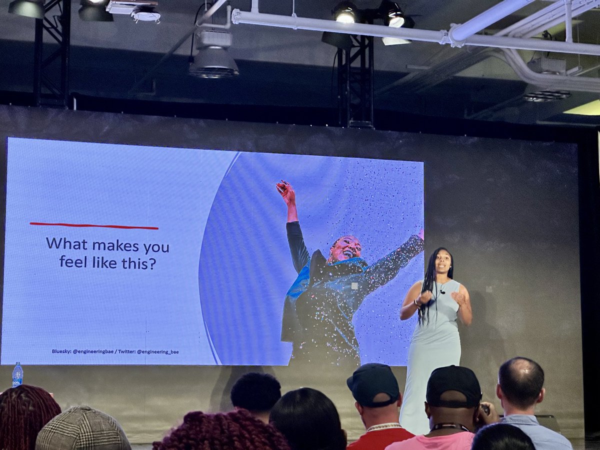 .<a href="/engineering_bae/">Taylor Poindexter</a> knocking it out of the park with a phenomenal talk on getting into management!! 

She’s an extremely excellent, engaging speaker. 

#RenderATL23