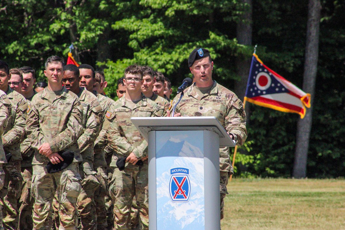 2_14Infantry's tweet photo. Thank you to LTC Chichetti and his wife Erin, for their dedication and commitment to the Soldiers and Spouses of 2-14IN. 

Welcome LTC Ferguson and his wife Jackie, we are excited to see him continue the great legacy of 2-14IN! #ROTL #courageandhonor #climbtoglory https://t.co/jBF0U8hhxu