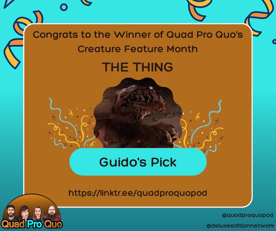 🥶 LINK IN BIO 🥶

#thething #creaturefeature #winner #podcast #PodernFamily #podcastinglife #NowWatching #nowlistening #podcastrecommendations #deluxeeditionnetwork #johncarpenter #kurtrussell #scifi #horror #horrormovies #horrorfan #horrorfamily #nosering #FilmTwitter