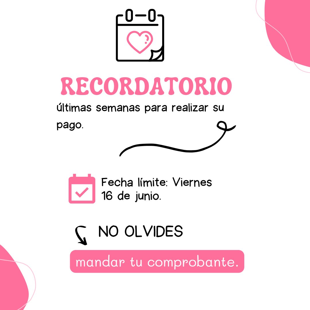 QBLMx's tweet photo. ✨ Les recordamos que a partir del día de hoy tienen solamente quince días para cubrir el costo de su acceso, ya sea para uno o manos días.

No olviden mandarnos su comprobante de pago y sigan atentos, porque en breve revelaremos las editoriales participantes. 🥰 https://t.co/2P15PG3ioW