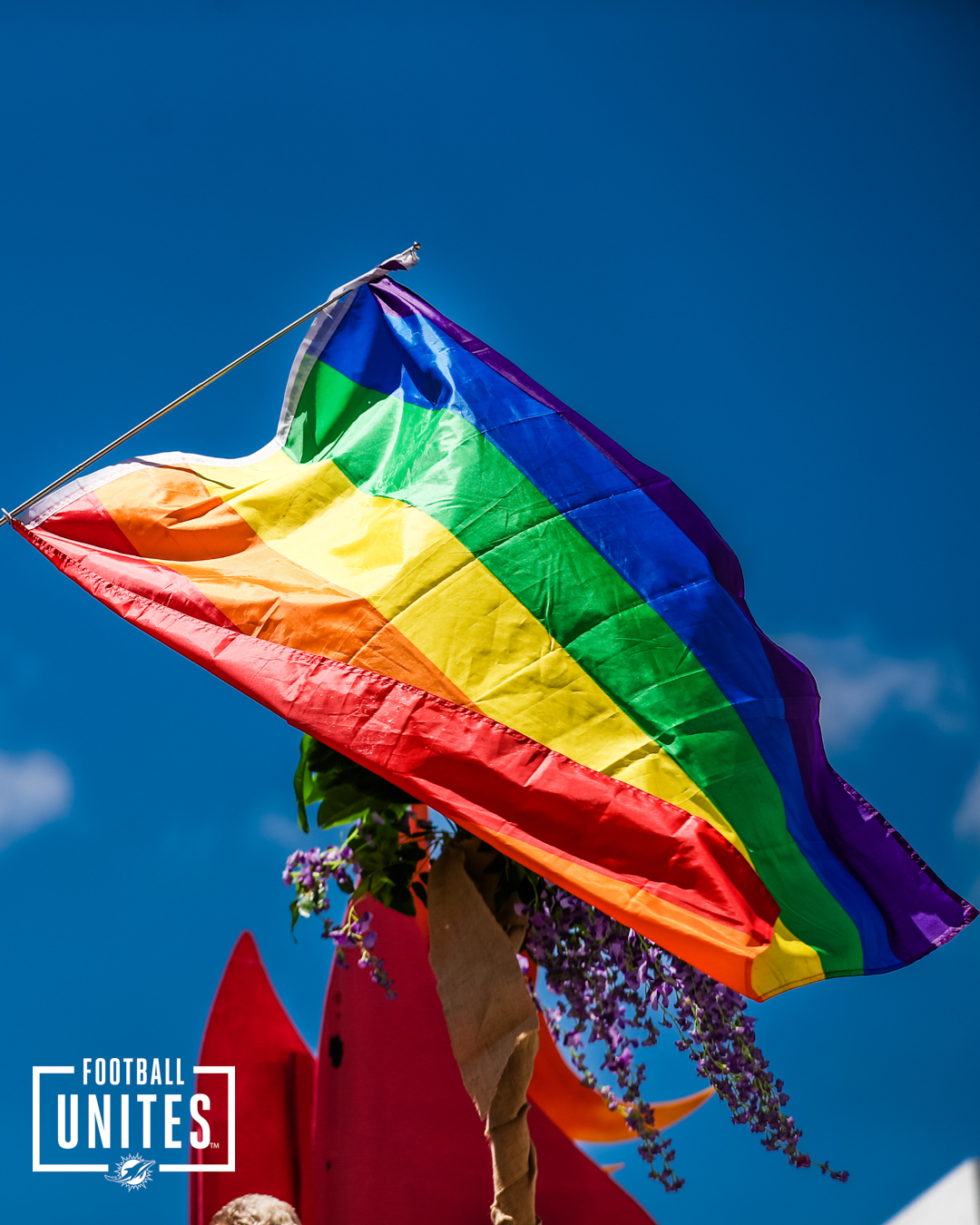 Miami Dolphins FOOTBALL UNITES™ Celebrate Miami Beach Pride