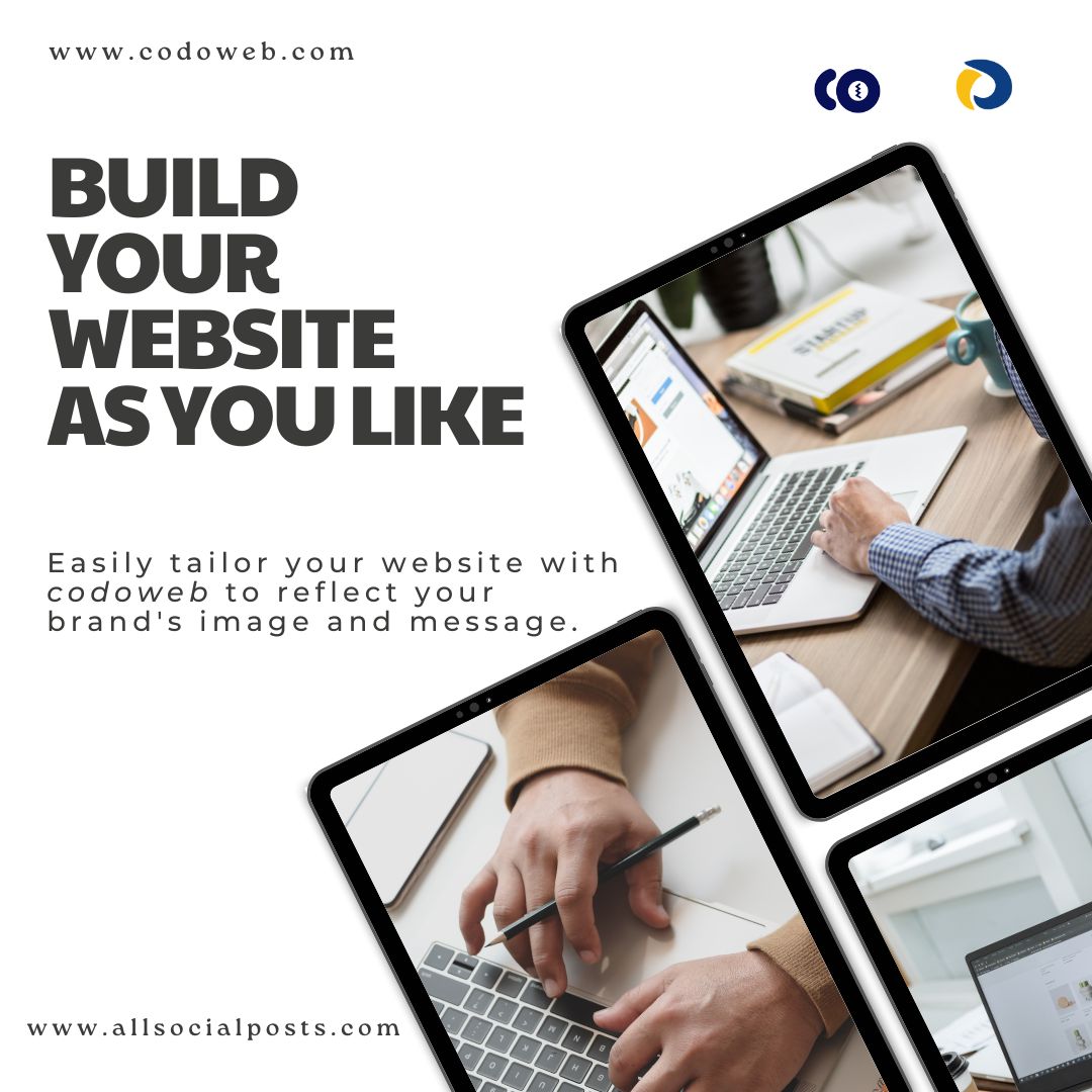 codoweb_tech's tweet image. &quot;Unleash the #DigitalPossibilities with our web development wizardry! 📷📷&quot;
or
&quot;Elevate your #OnlinePresence with our bespoke website solutions! 📷📷&quot;
or
&quot;From code to creation, we bring your #DigitalDreams to life! 📷📷&quot;

#WebDevelopment #branding