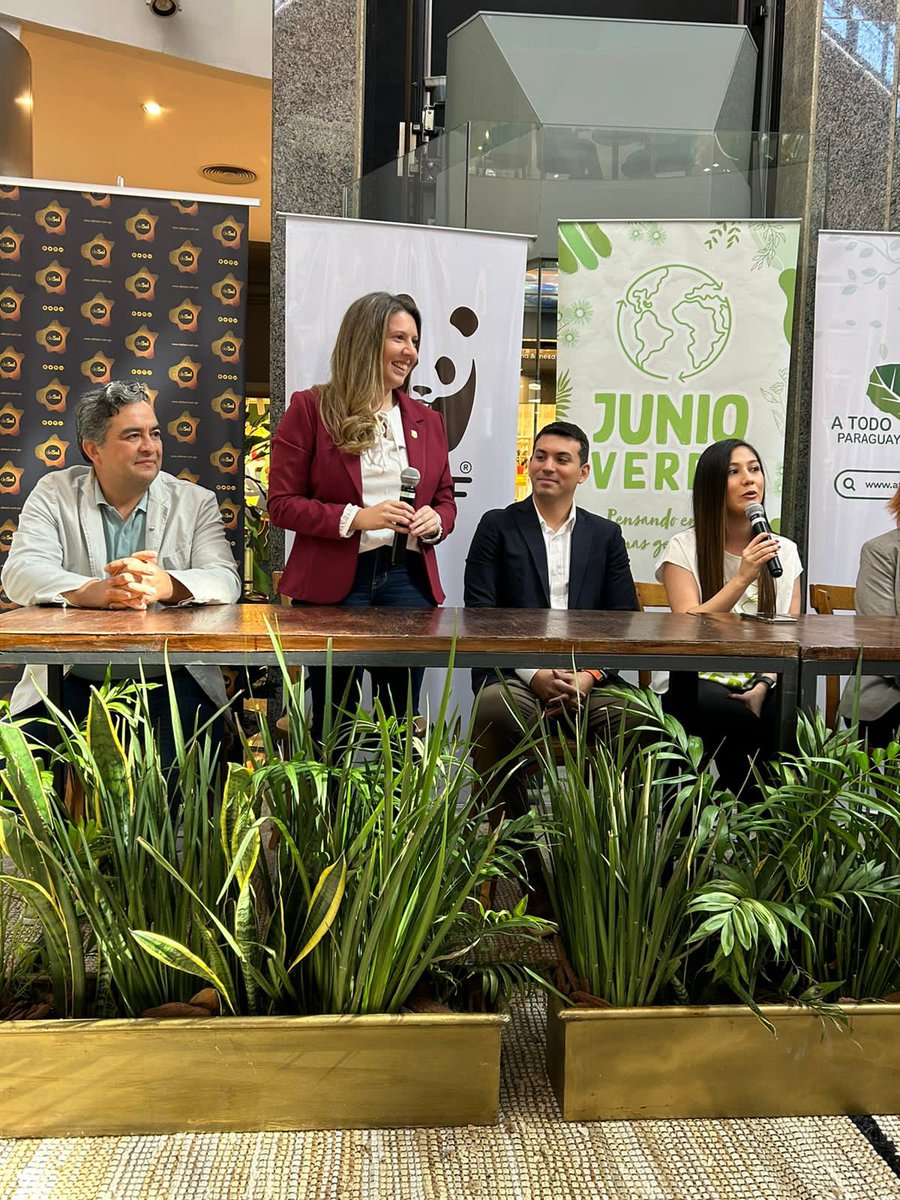 pauliserranopy's tweet photo. Empezó #JunioVerde 💚
Participamos del lanzamiento de Junio Verde, que es de Interés Municipal desde el 2022 🤩
Esta es una iniciativa paraguaya 🇵🇾 que busca generar conciencia mediante acciones concretas sobre el cuidado del medioambiente y declarar Junio el MES VERDE 🌳 https://t.co/zxBkBWIjfd
