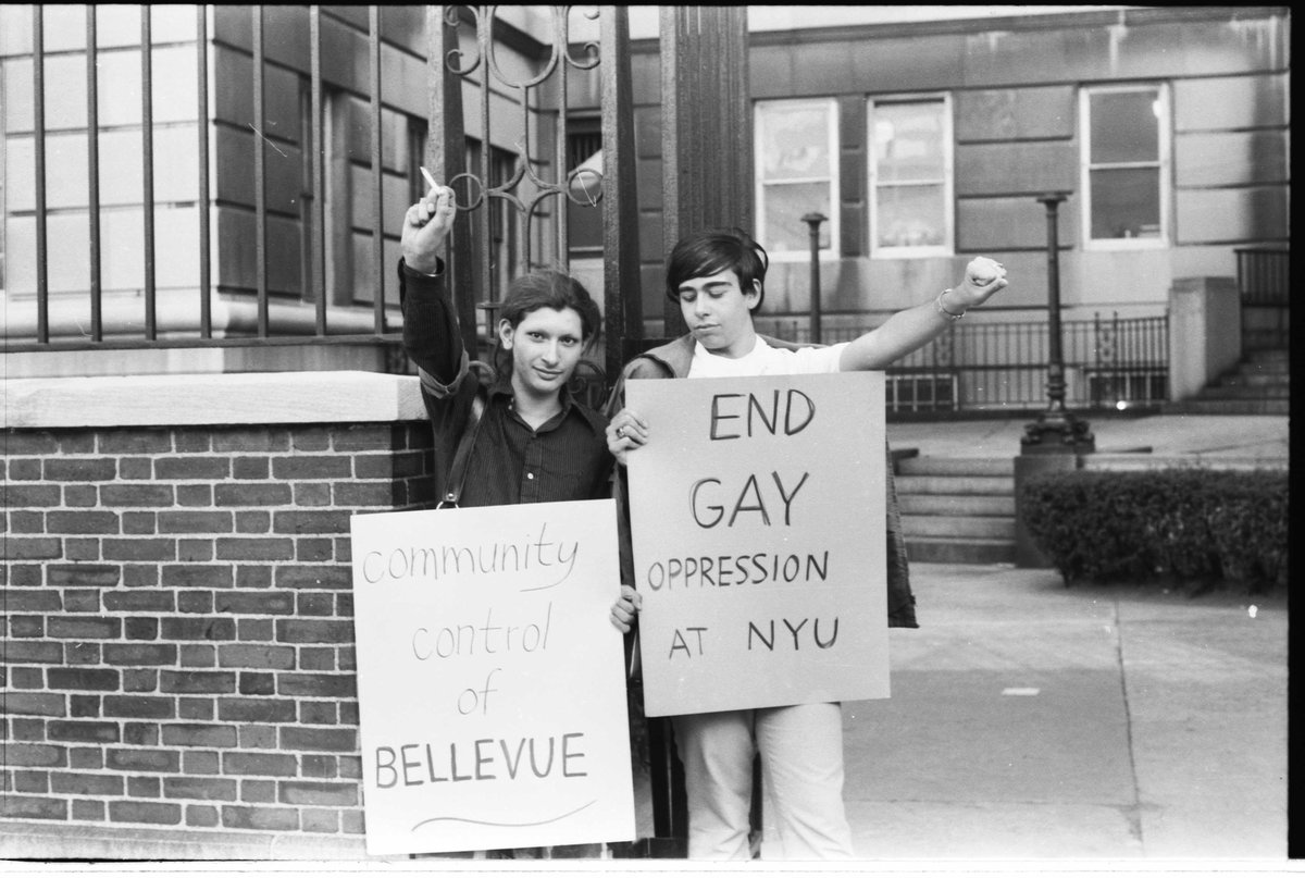 Who are your trans icons? 🏳️‍⚧️ Discover 7 transgender women who made their mark on history, from Stonewall to the Grand Prix ➡️ goo.gle/3IQjbZo “Sylvia Rivera and Bebe Scarpi/Scarpinato at Gay Liberation Front's Demonstration” 🎨 #RichardCWandel 🏛️ @GLBTHistory