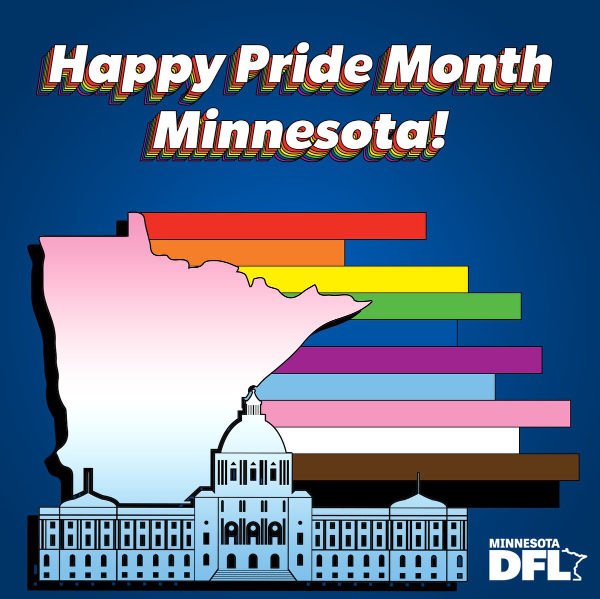 Happy Pride Month!

This and every month, the DFL Party is committed to standing up for LGBTQ+ Minnesotans! That’s why, this year, DFL lawmakers passed legislation to defend access to gender-affirming care and ban conversion therapy!

Hate has no home here in Minnesota 🏳️‍⚧️🏳️‍🌈❤️