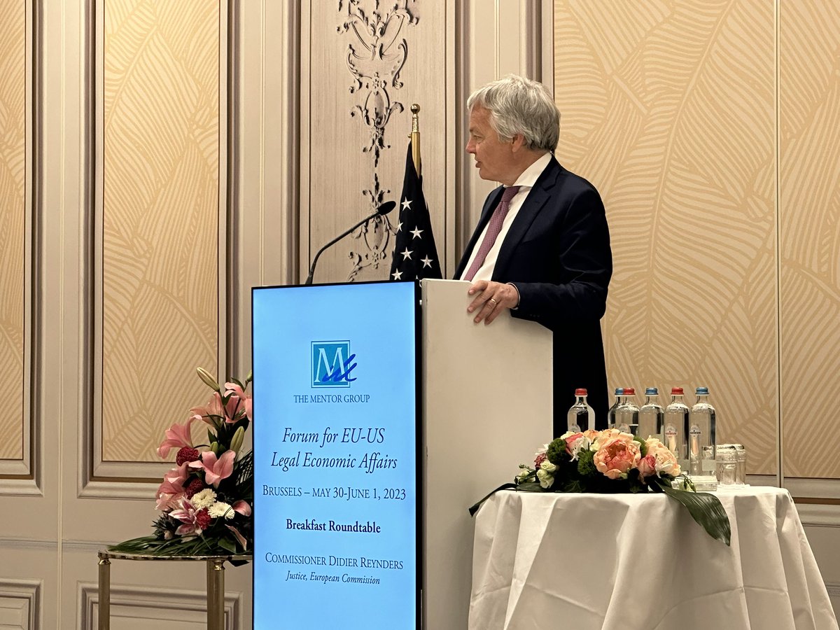 Enjoyed participating in and learning from 2 days of stimulating discussions of Mentor Group‘s #Brussels Forum for EU-US Legal and Economic Affairs, which included Commissioners <a href="/PaoloGentiloni/">Paolo Gentiloni</a> and <a href="/dreynders/">Didier Reynders</a>. 2023 is a critical year to strengthen US-EU cooperation on key issues.