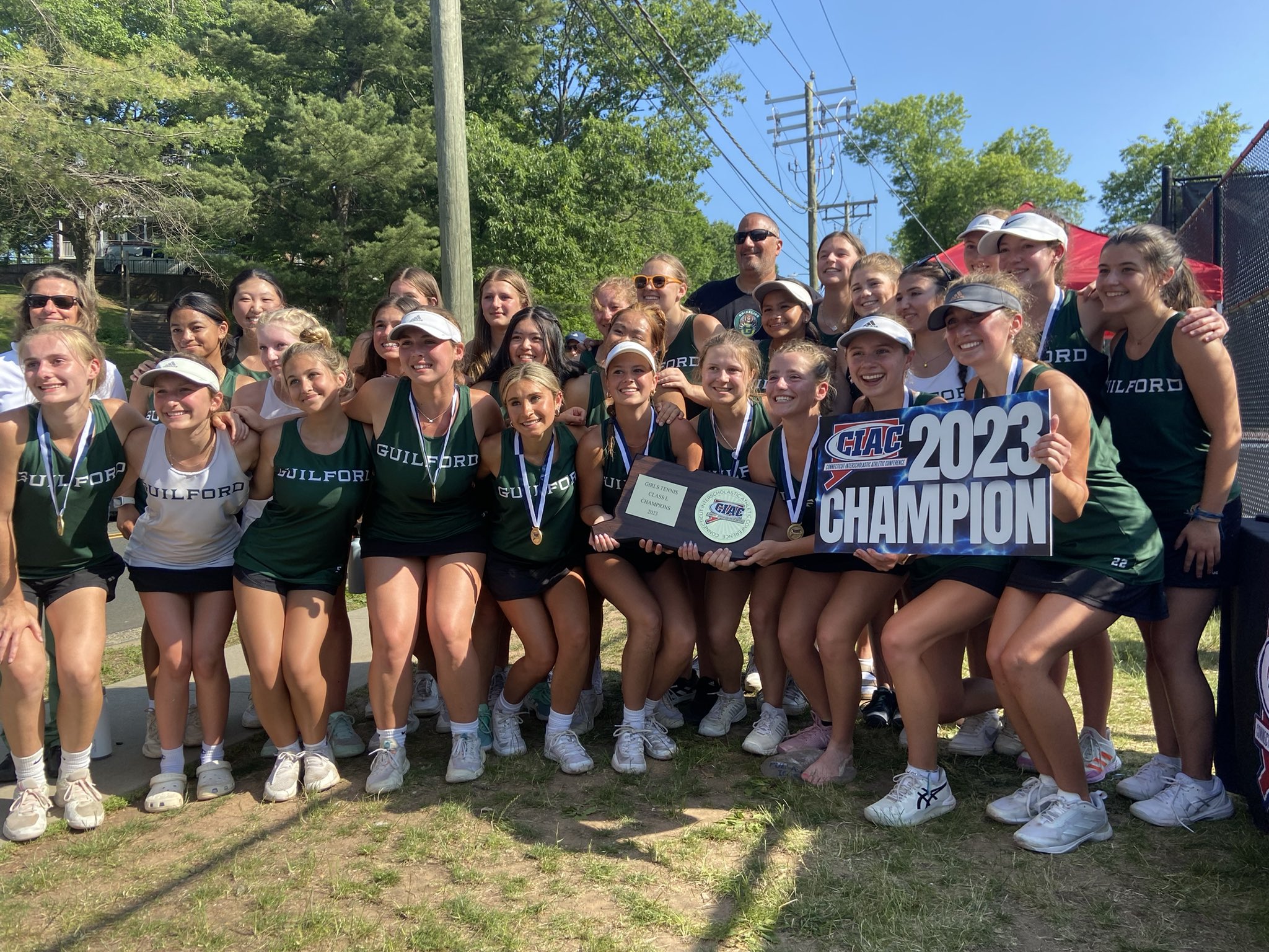 CIAC Sports on Twitter "Guilford wins the Class L Girls Tennis State