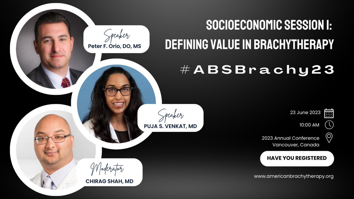 American Brachy (@americanbrachy) on Twitter photo Are you looking to learn more about the value of #brachytherapy? Then this session is for you! #ABSBrachy23 is right around the corner, butĀ there is still timeĀ toĀ register! #ThisIsBrachytherapy #brachy bit.ly/42Icpgy <a href="/CShahMD/">Chirag Shah</a> <a href="/peter_orio/">Peter Orio</a> Are you looking to learn more about the value of #brachytherapy? Then this session is for you! #ABSBrachy23 is right around the corner, butĀ there is still timeĀ toĀ register! #ThisIsBrachytherapy #brachy bit.ly/42Icpgy <a href="/CShahMD/">Chirag Shah</a> <a href="/peter_orio/">Peter Orio</a>