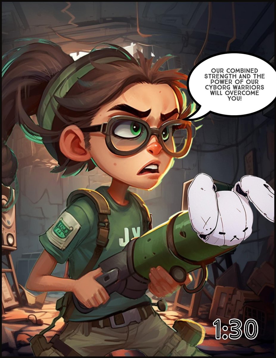 GleemandTheCube's tweet photo. Unplugged Issue #1, Part 9 “The Finale” Part 1 #indiecomics  #midjourney #comics #unplugged #aiart https://t.co/zVCIDKJL6F