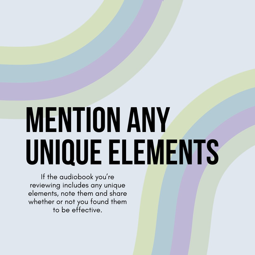 NetGalley on Twitter "Mention any unique elements 🎵 Some audiobooks