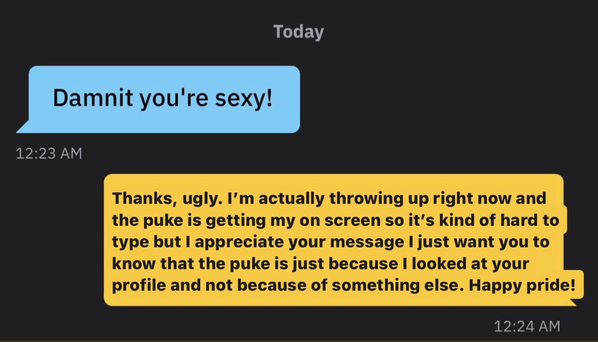 Is this a decent way to accept a compliment while at the same time being upfront? I feel like we could all be a little nicer behind our screens.