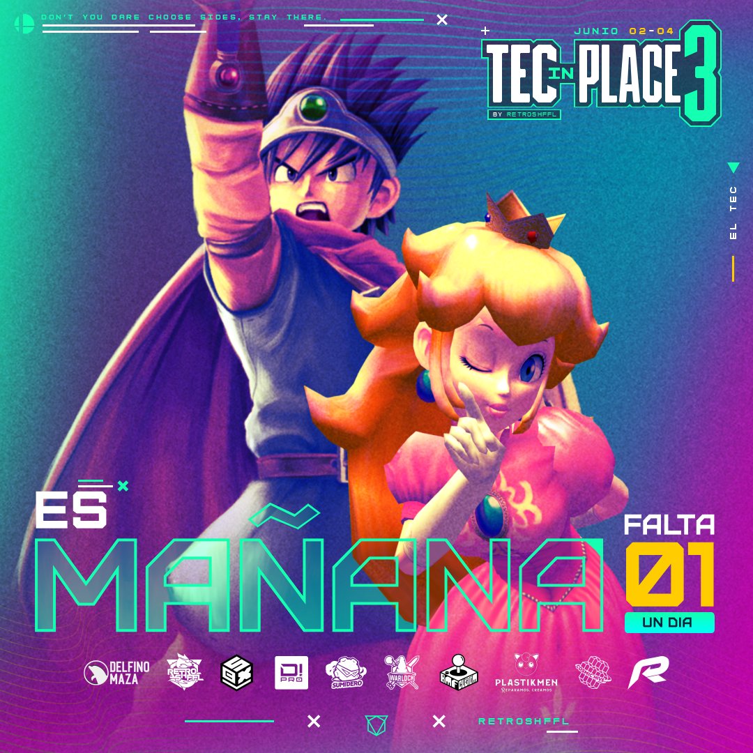 👀¡MAÑANA INICIAN LOS SIDE EVENTS DE  #TecInPlace3!👀

Abrimos venue a las 10:00am para retar y los Side Events inician a la 1:00pm. Recuerden traer identificación oficial para acceder al Venue.

¡El registro a los Side Events es mañana y habrá  premios para los ganadores!