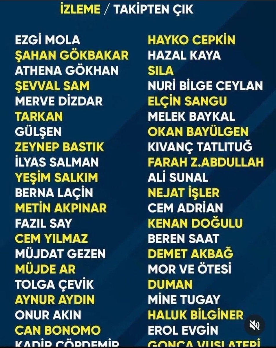 İsimleri tek tek yazdım, Bu saatten sonra bunların hiçbir projelerini desteklemeyin,filmlerini izlemeyip şarkılarını dinlemeyin.. 🙏