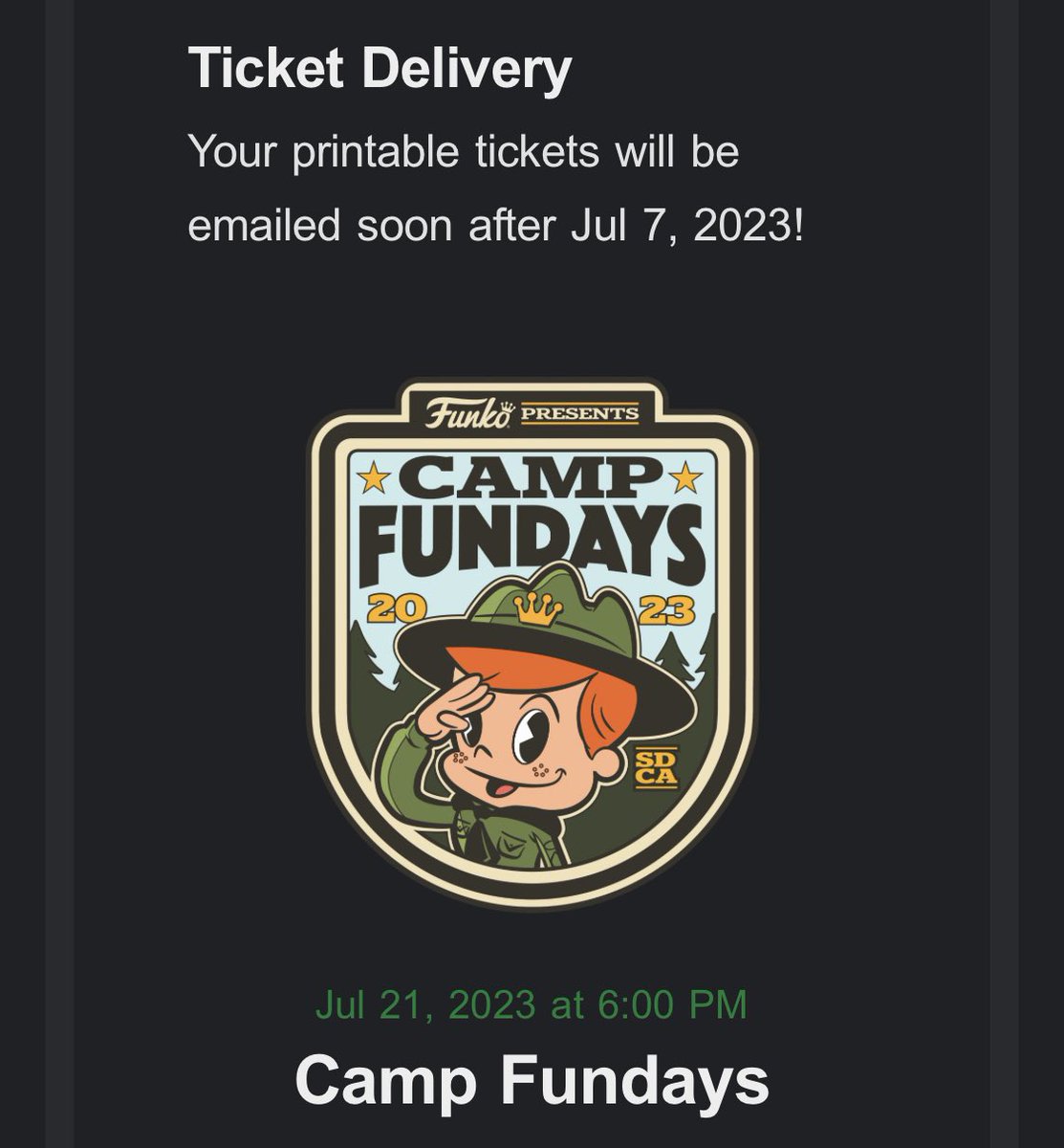 Seee you at #FunkoFundays 🤘🏻@OriginalFunko @SD_Comic_Con @janellebeeating #CampFundays