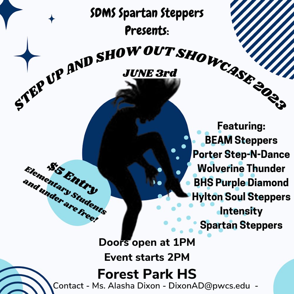 Come out on June 3rd to support Hylton Step Team!!!