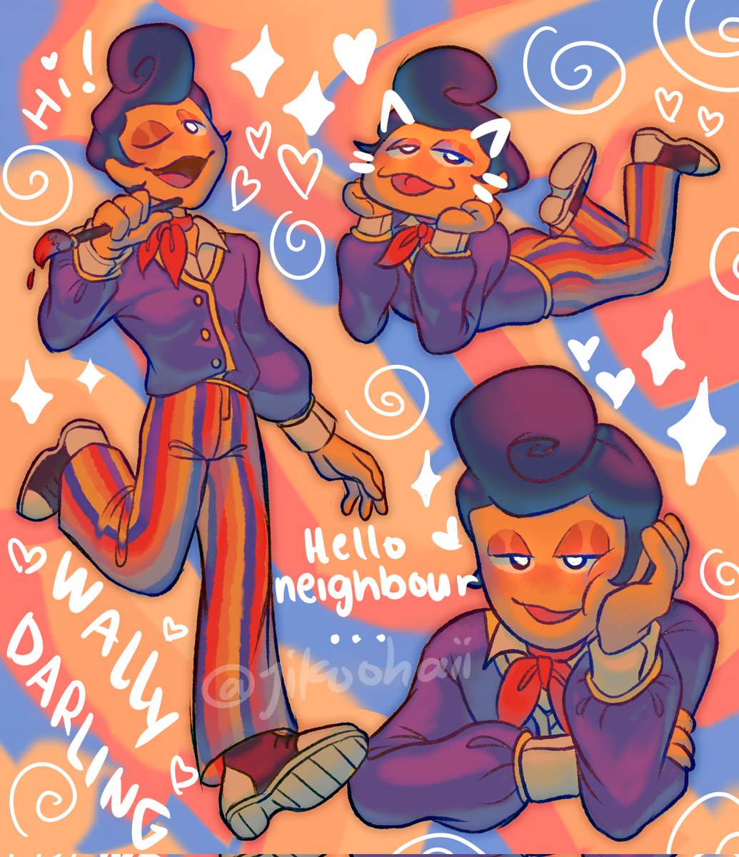 jikoohaii's tweet image. Haha the funny puppet man! He's so cute 😍🥰
#WelcomeHome #WallyDarling #welcomehomepuppetshow #WallyDarlingfanart #welcomehomefanart #WelcomeHomeWally #muppets #fanart #art #WelcomeHomeAU #welcomehomearg #Memes