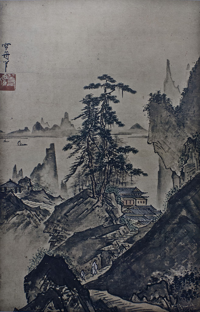 Landscape by Sesshu Toyo, 15th-16th century

#inkpainting