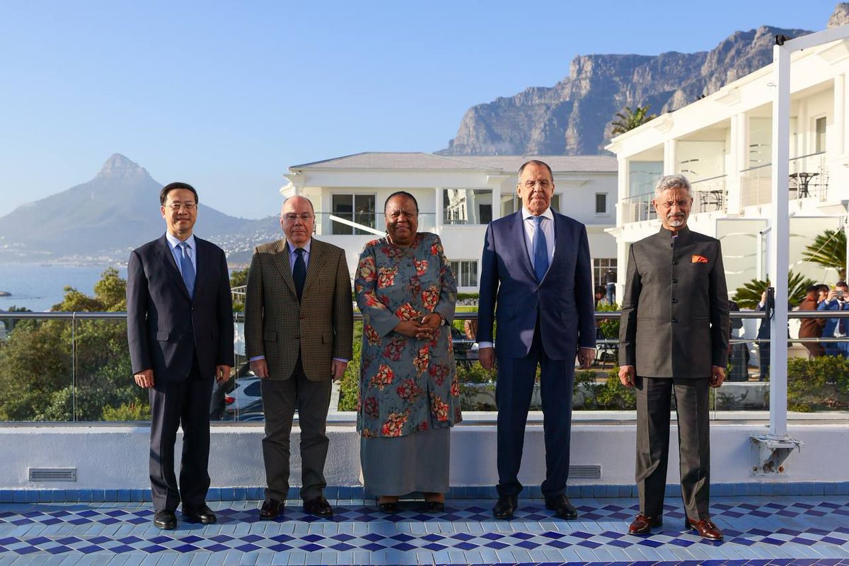 China, Brazil, South Africa, Russia and India.

The BRICS foreign ministers met in South Africa.