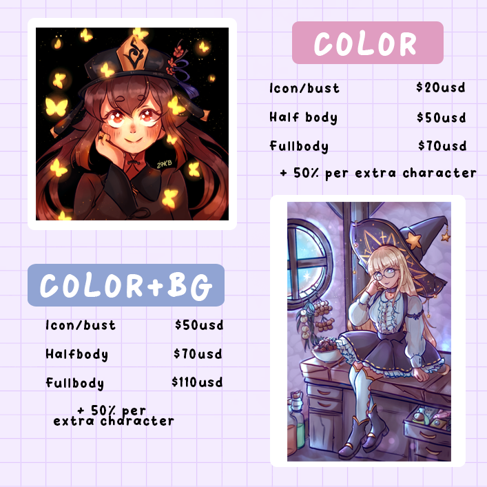 c0mm JUNE 2023 are open ☀️

More info tweet below  >
#arttwt #lookingforartist #lookingtocommission #commissions #commissionsopen #opencommissions #digitalart #ArtistOnTwitter