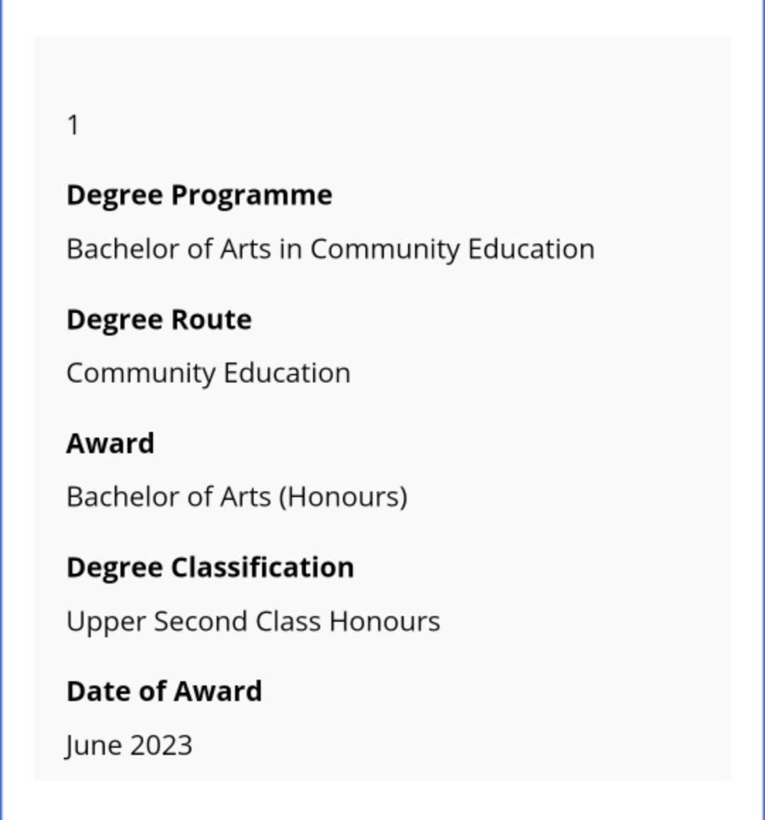 So happy to be graduating with a 2:1 in #communityeducation 👩‍🎓

Looking forward to celebrating with my family and friends at the end of the month ✨