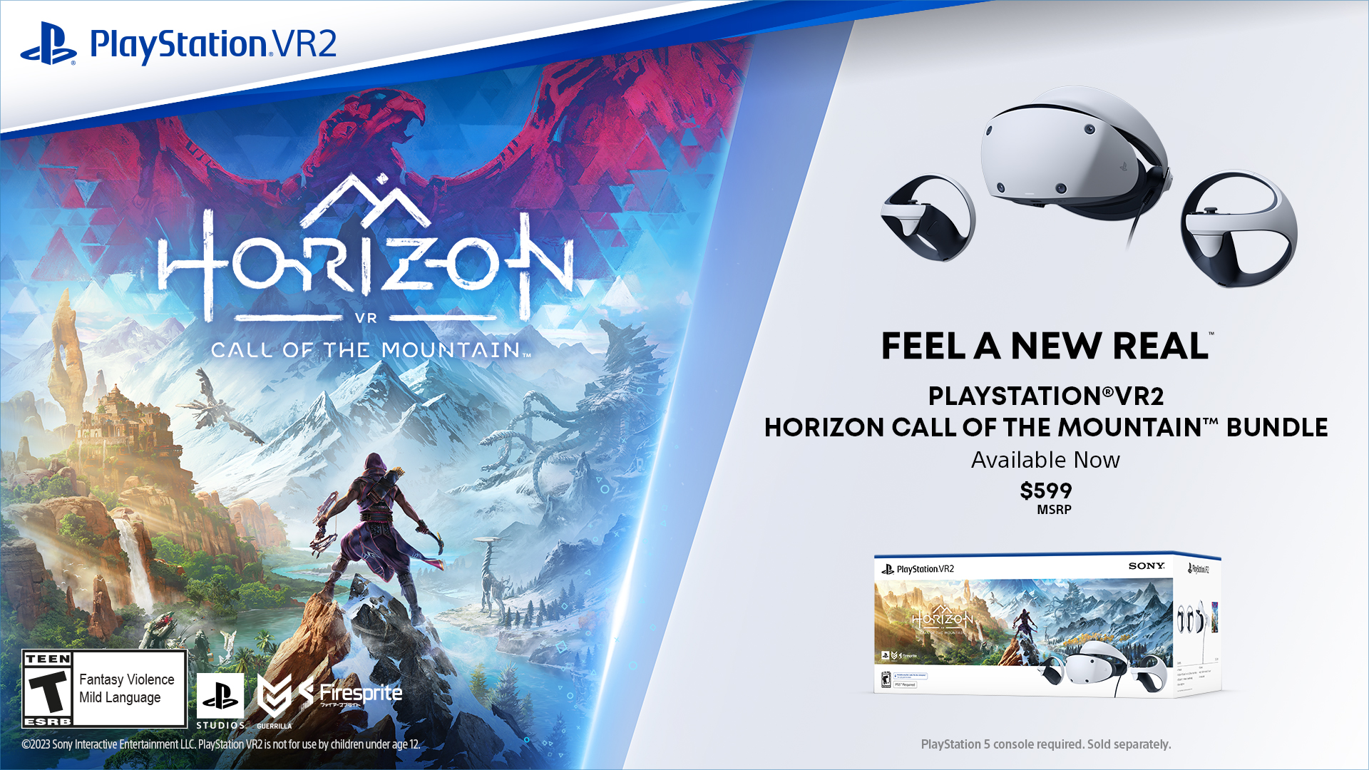 PlayStation VR2 Horizon Call of the Mountain with Accessories Bundle