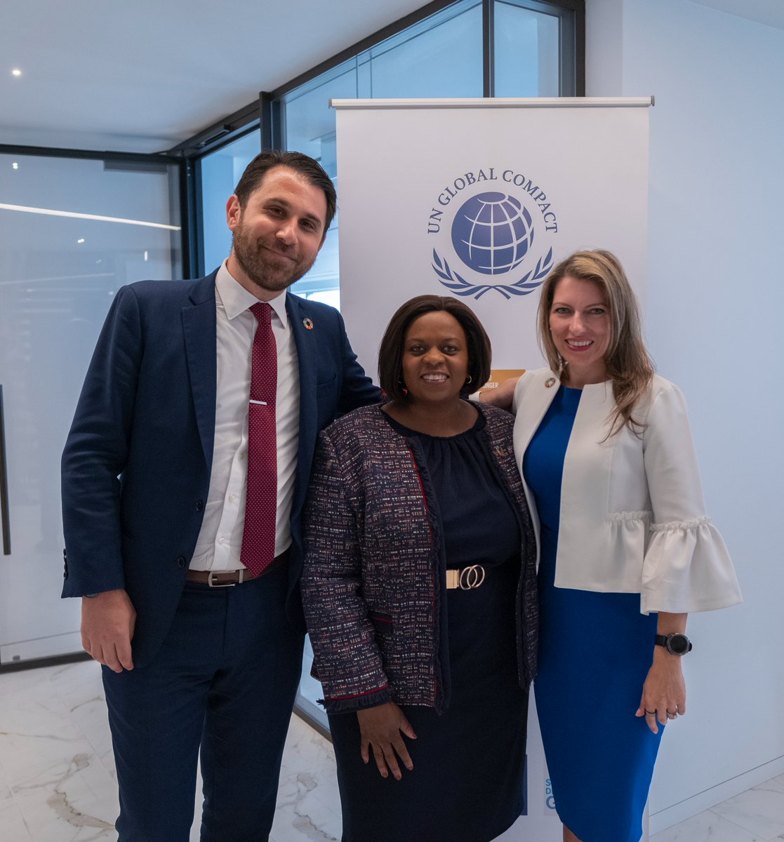 Yesterday we held a Leadership Reception in DC. Our leaders stressed the importance of companies consolidating around shared values and the criticality of business leaders integrating the #SDGs  into their organizations as the keys to building a prosperous and resilient world.