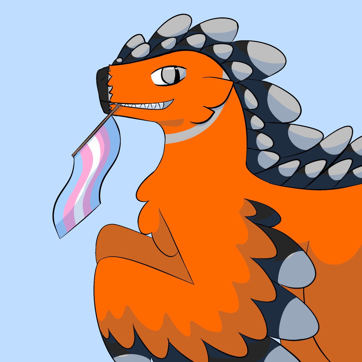 ProjectWishbone's tweet photo. for the third year im offering free dinosaur pride icons! open all month! just give me your request! any dino, any pride flag. can either be holding the flag of just be in the bg :D https://t.co/NYjd8NOMsg