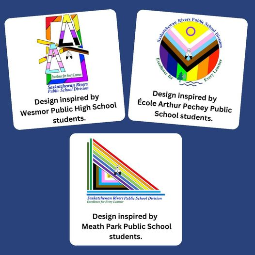 To celebrate Pride in 2023 and for years to come, our Board of Education approved three new SRPSD Pride logos from over 50 student submissions. Human diversity and inclusion are core values of SRPSD.