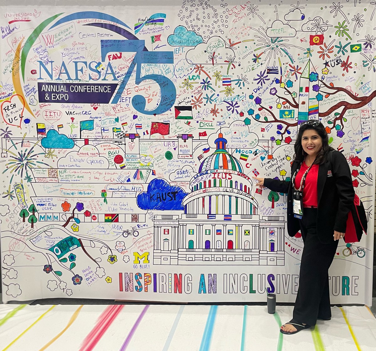UHVIntlStudents's tweet photo. Our awesome #UHVInternational Programs Director Mrs. Yvonne Garcia is at NAFSA Association of International Educators 2023 Conference! #NAFSA is the largest association serving international educators worldwide. #UHV Go Jags! #UHVGlobal #BeDriven #JaxNation #Internationalstudents https://t.co/6mX9vAtJdB