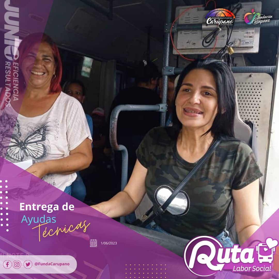 La presidenta de la Fundación Carúpano, Raquel Candiales de Rodríguez, conduce la "Ruta Social" para atender los casos vulnerables.
Junto a un equipo de trabajo multidisciplinario, recorre la ciudad con el fin de entregar ayudas técnicas y medicamentos
#IntegraciónEnLaDiversidad