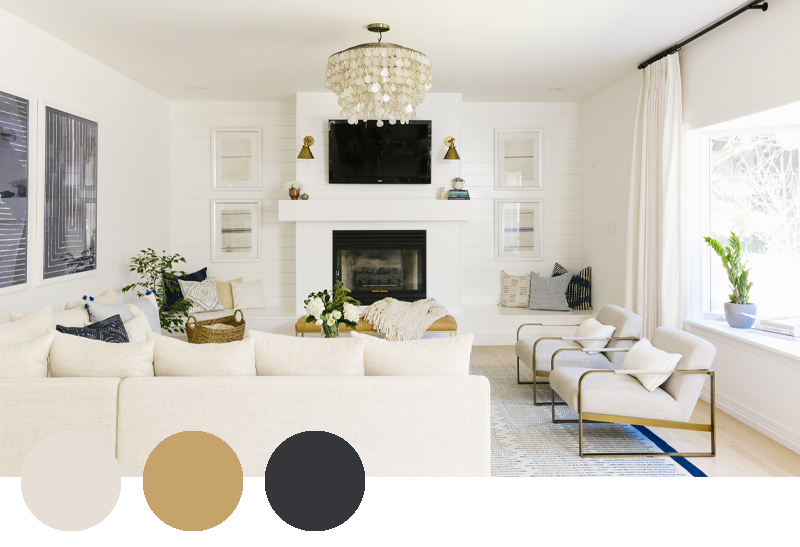 Thinking of redecorating your living room? Check out these trendy color palettes that will breathe new life into your space. Which palette catches your eye? Visit our blog for more info🎨✨ #LivingRoomInspo #ColorTrends