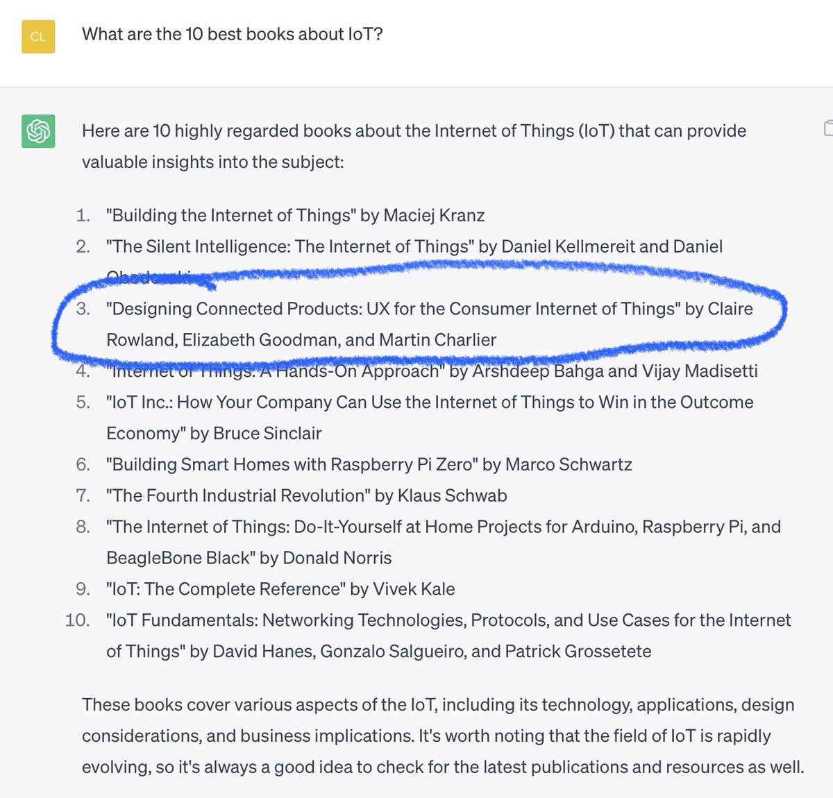 Why thank you, ChatGPT 😀 /with <a href="/egoodman/">Elizabeth Goodman</a> and @marcharlier