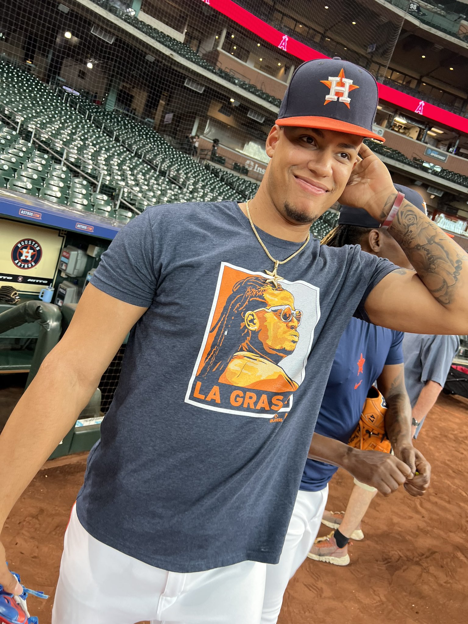 Julia Morales on X: "Who made these shirts? Bryan Abreu: La Grasa 😂 https://t.co/gHA773wm21" / X