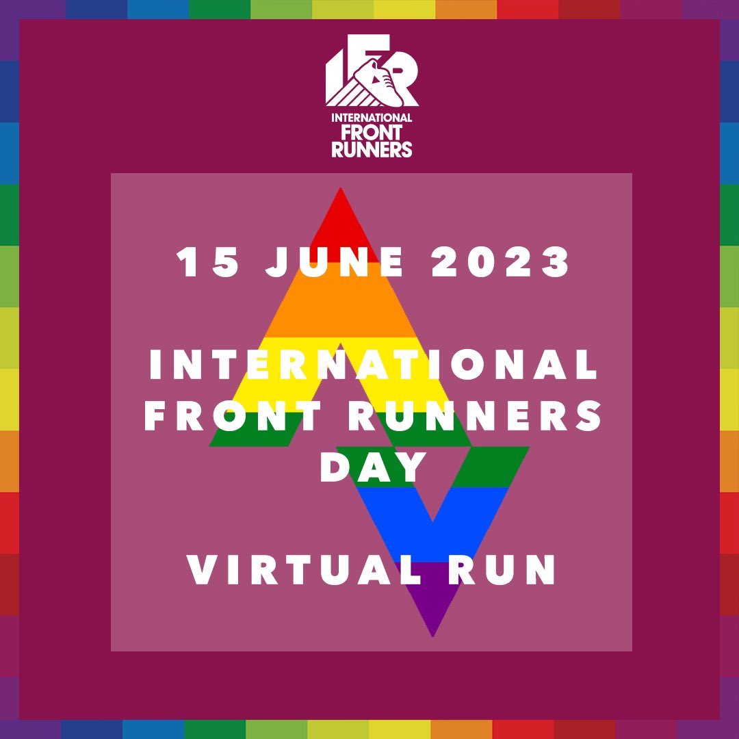 IntFrontRunners's tweet image. Join us in celebrating our second International Frontrunners Day on 15 June 2023 by taking part in our International Frontrunners Day Virtual Run - Event on Strava! Invite your friends and club members, all welcome, run from anywhere in the world at your own pace and distance!