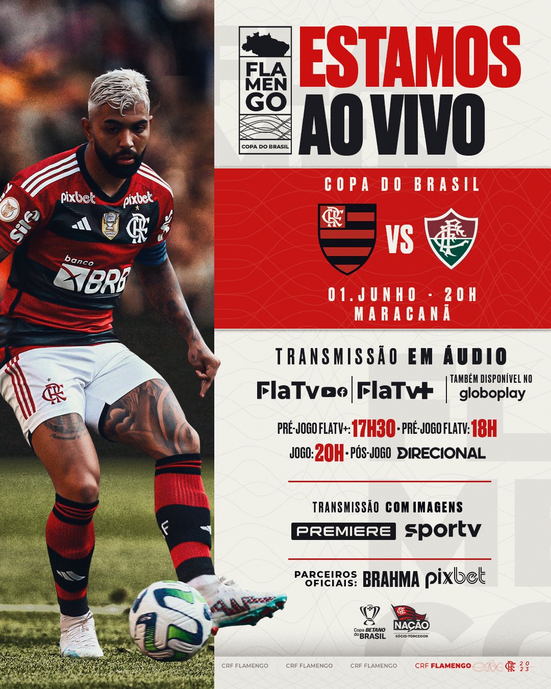 Flamengo on X: Estamos ao vivo! Vem com a FlaTV e a FlaTV+! #TOLxFLA  #VamosFlamengo  / X