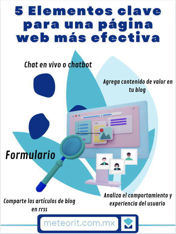 MeteorITmx's tweet photo. Aquí te compartimos 5 elementos clave que debes tomar en cuenta, para conseguir mejores resultados de negocio a través de tu sitio web 
¡Contáctanos!
📱 https://t.co/4fuBRFYZqF

#RedesSociales #MktDigital #mercadotecnia #marketing #mundodigital #estrategia https://t.co/7TKfuedpju
