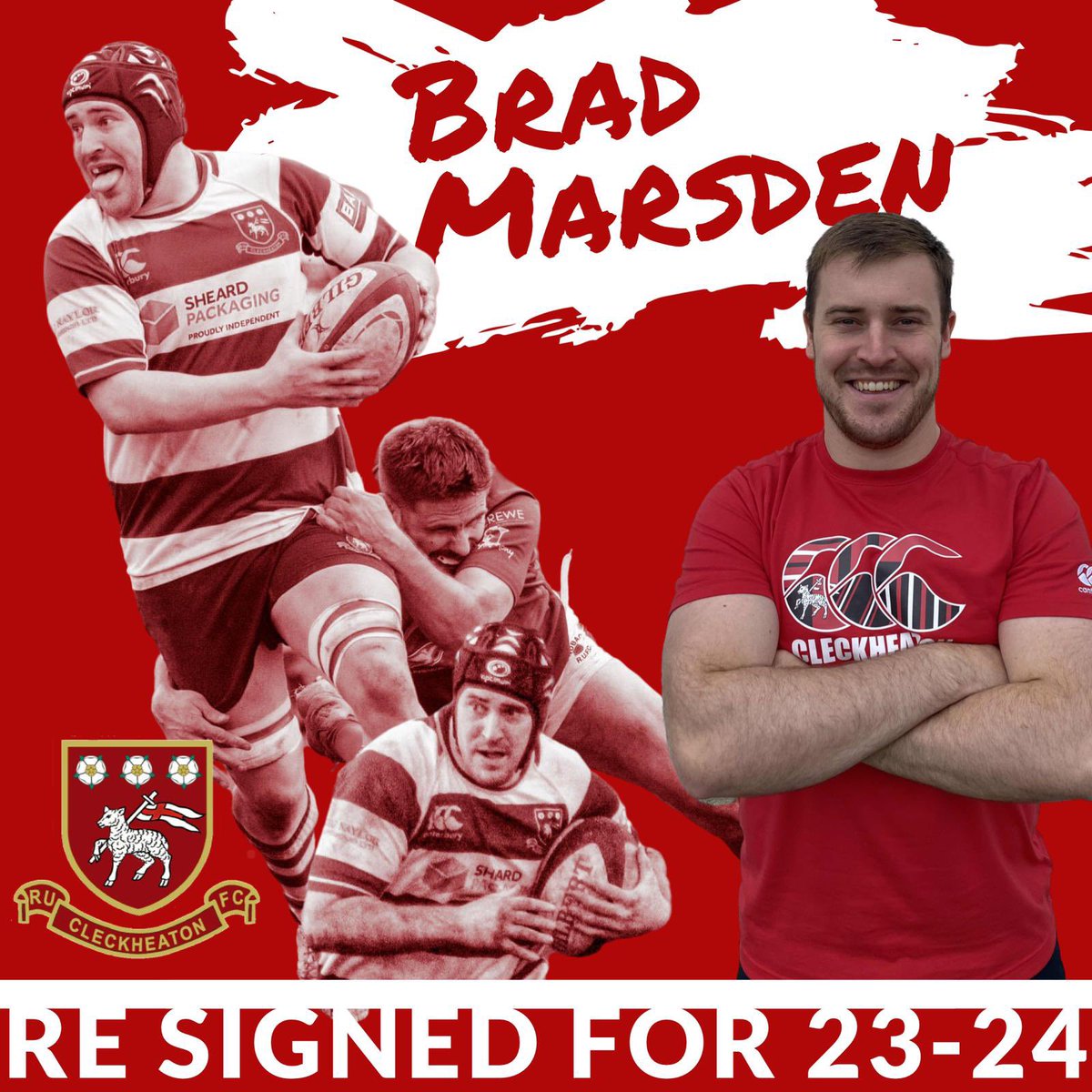 Last years lamb of steel @Brad_Marsden48 has re-signed for 23/24 🔴⚪️🔴⚪️