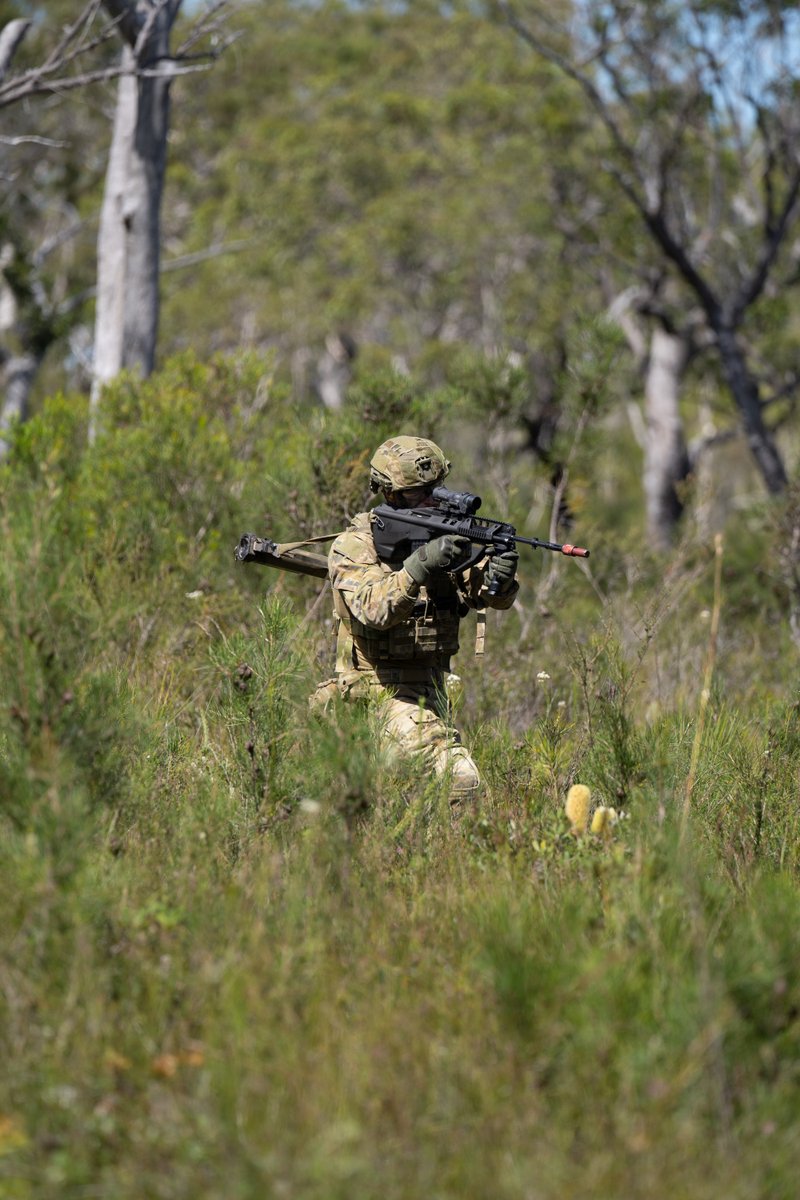 Soldiers of the 9th Battalion, Royal Queensland Regiment, developed their warfighting skills through deliberate attack, obstacle crossing and ambush training serials in challenging terrain during Exercise Robey. 🔫🪖

📖 bit.ly/3INIuv0 #YourADF