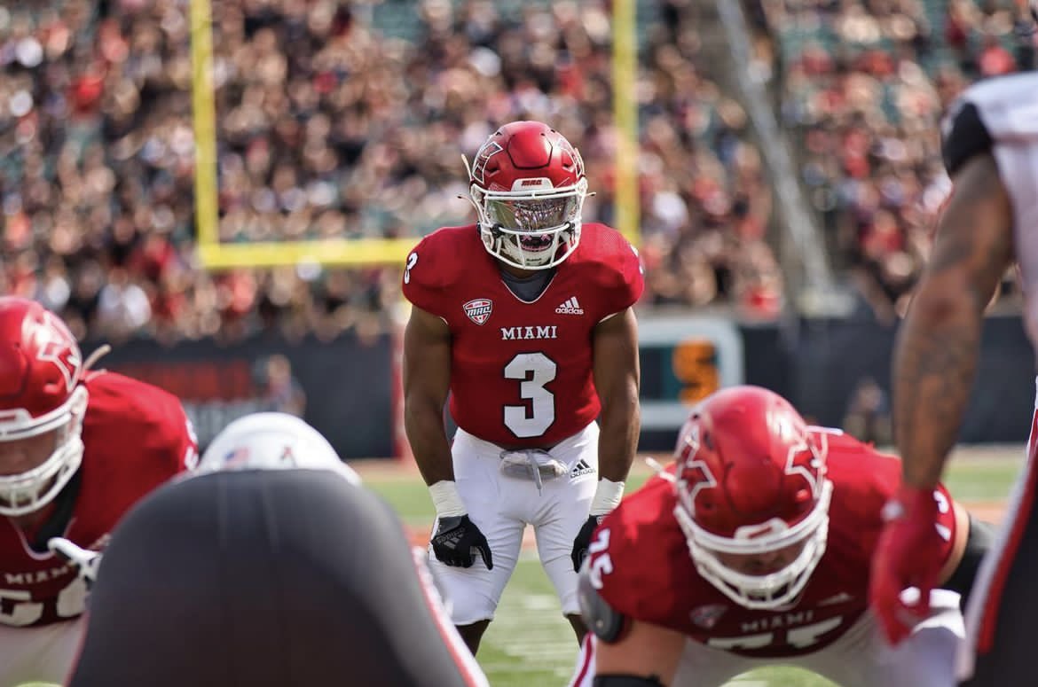 All Glory To God!✝️ Extremely Blessed To Receive a(n) offer from Miami Ohio! @bsa28_ @earnestgraham @CoachM_Allen @JSimmons_Miami @Davis33Coach @ChadSimmons_ @SWiltfong247 @adamgorney @RivalsFriedman @JeremyO_Johnson