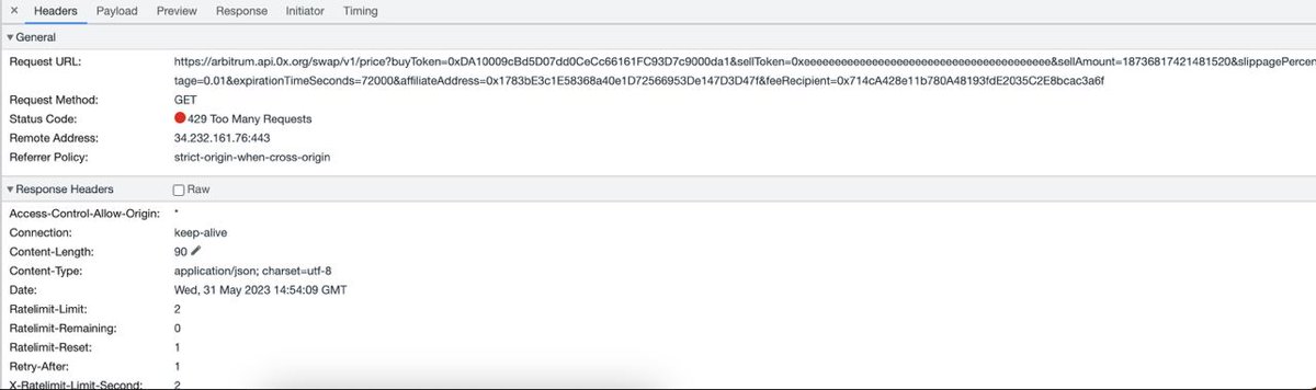 zeroswap_intern's tweet image. |￣￣￣￣￣￣￣￣| |  We got Hit with Too Many Requests Error 🛑  | |

On @layer3xyz    | |    #ZeroSwapDEX 🔁 ||  Gas Free Trade  on @arbitrum ⛓️
