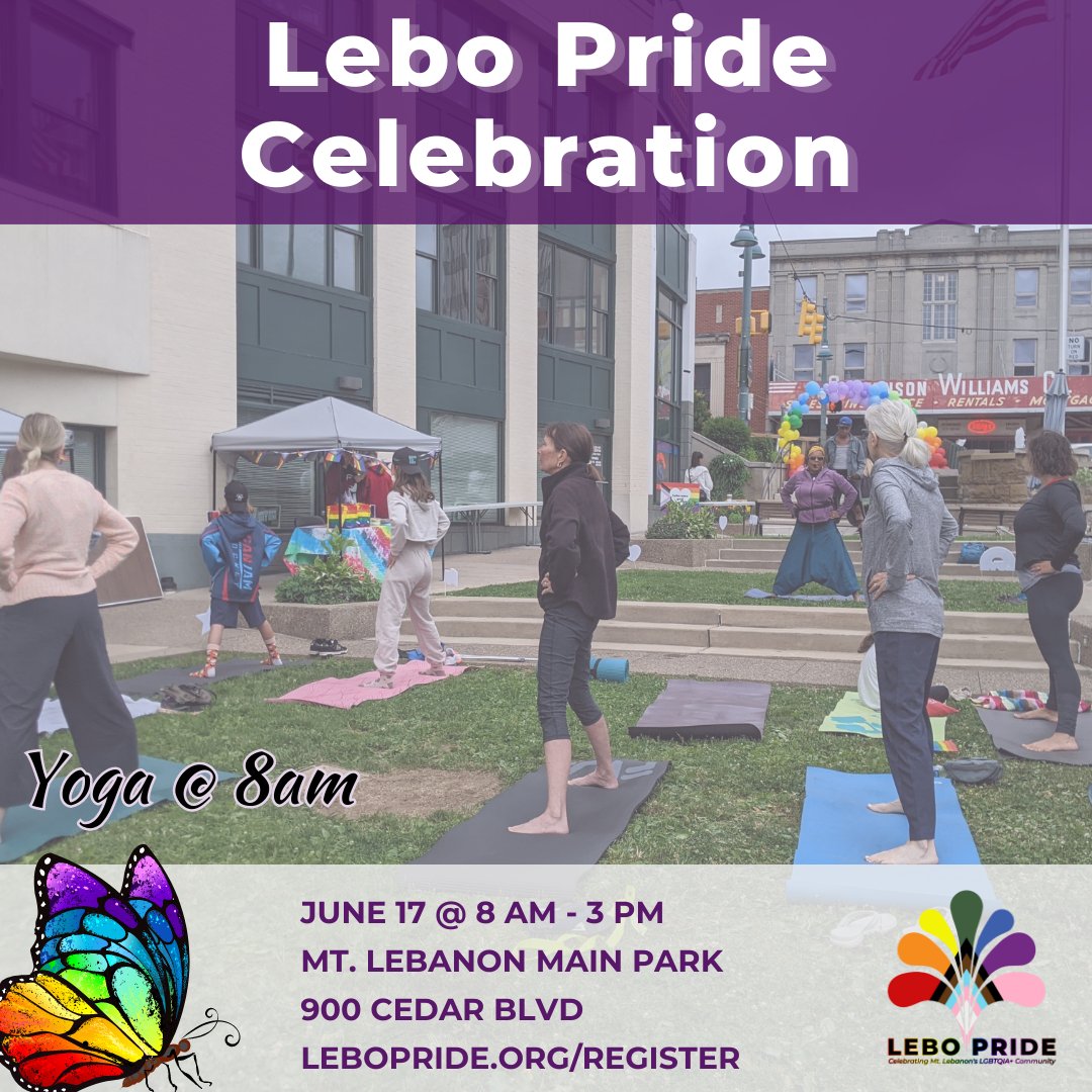 LeboPrideOrg's tweet image. Start the day with a rejuvenating yoga session at 8am led by the talented Tammy Ziccardi from YogaSoul. Don’t miss out on this wonderful opportunity to experience the transformative power of yoga. Embrace the serenity! #LeboPrideCelebration

Register at lebopride.org/register