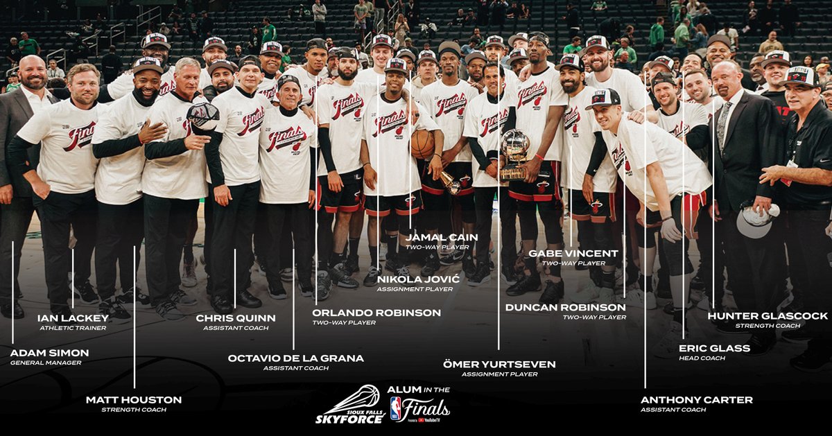 Best of luck to the @MiamiHEAT and all our #FORCEAlum in the #NBAFinals