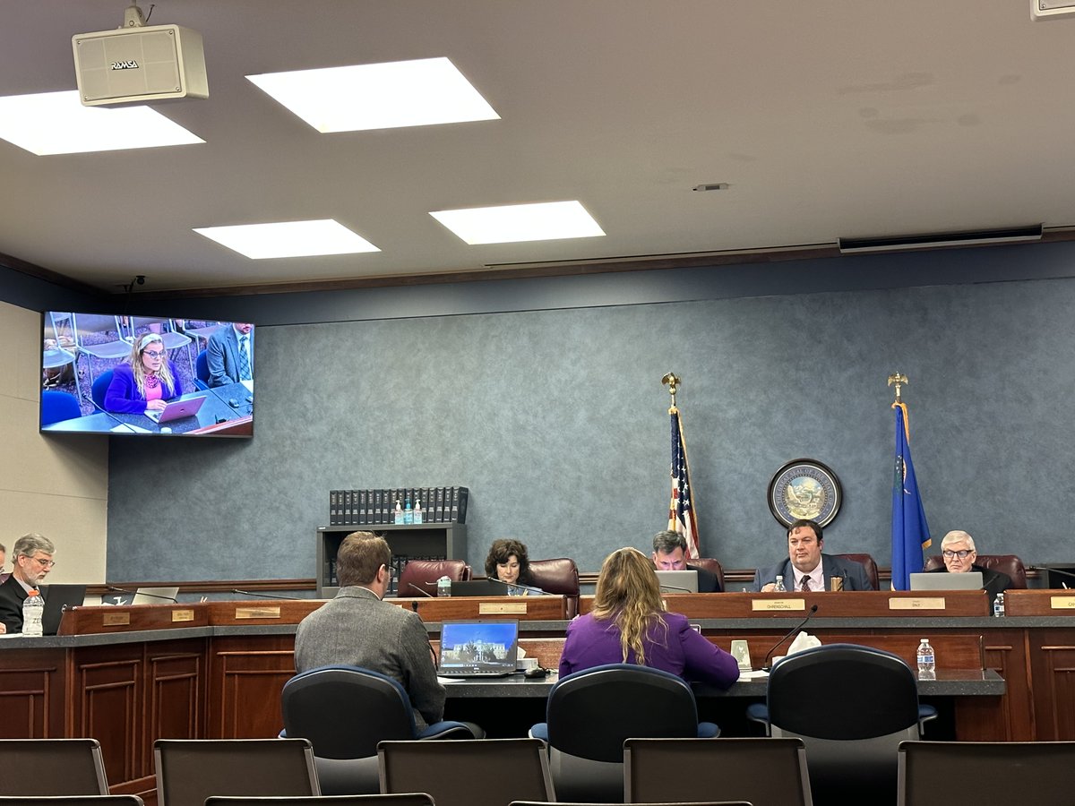 LetNevadaVote's tweet photo. .@NVSOS office @dichiaranv & @SSV_NV ED @Emily_Zamora15 are presenting #AB192 right now. #AB192 would require visible electioneering signs at polling places, so every voter knows where the line is drawn. #NVLeg Tune in here: https://t.co/G1ydKAYf9k https://t.co/l4c9IAjS9N