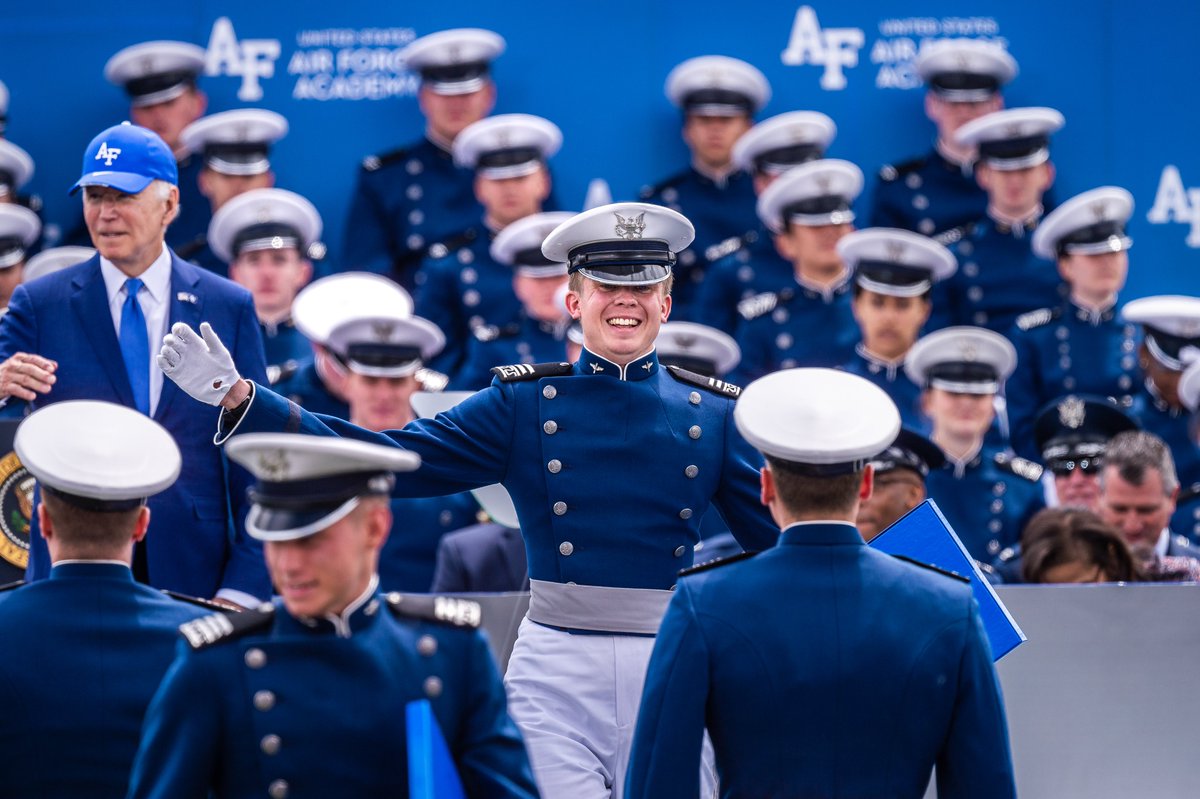 af_academy's tweet photo. Congratulations to the Class of #usafa2023! Check out our Flickr album for more photos from today's ceremony: https://t.co/vqiGGDPicV https://t.co/UV4GZHwNb3
