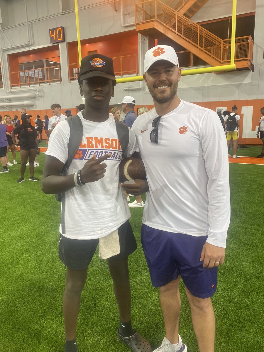 Noahvoltaire🇭🇹 (@voltairenoah) on Twitter photo Had a fun time at the <a href="/ClemsonFB/">Clemson Football</a> camp learned a lot from <a href="/CoachGRiley/">Garrett Riley</a> and <a href="/coach_dbaker/">Donny Baker</a> glad I got to show my skill and ready for more upcoming.<a href="/CoachCarmean/">Caleb Carmean</a> <a href="/CoachOates1/">Dom Oates</a> <a href="/RecruitGeorgia/">Recruit Georgia</a> <a href="/RustyMansell_/">Rusty Mansell</a> . Had a fun time at the <a href="/ClemsonFB/">Clemson Football</a> camp learned a lot from <a href="/CoachGRiley/">Garrett Riley</a> and <a href="/coach_dbaker/">Donny Baker</a> glad I got to show my skill and ready for more upcoming.<a href="/CoachCarmean/">Caleb Carmean</a> <a href="/CoachOates1/">Dom Oates</a> <a href="/RecruitGeorgia/">Recruit Georgia</a> <a href="/RustyMansell_/">Rusty Mansell</a> .