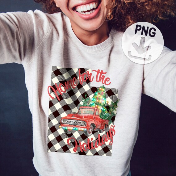 CarmaZoes's tweet photo. Utah Home for the Holidays PNG, Sublimation https://t.co/kujT6N9oSH #sublimation #designs #download #svg #clipart #printable #png #shirt @etsymktgtool https://t.co/fBHlV1HJZg