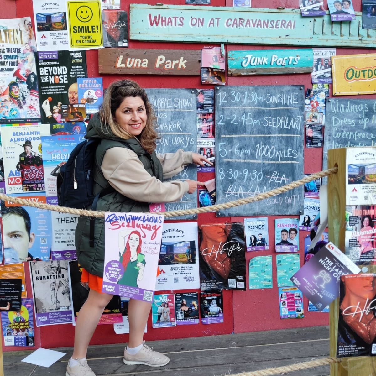 Elena was very excited that our last show sold out! Still a few tickets left for tonight - who wants them? brightonfringe.org/events/bla-bla…
<a href="/brightonfringe/">Brighton Fringe</a> <a href="/CaravanseraiBTN/">CaravanseraiBrighton</a> #BrightonFringe #JourneyIntoFringe #improv #improvcomedy #comedyshow #brightoncomedy #improvcomedybrighton